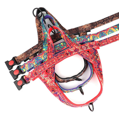 Tropical wave dog harness