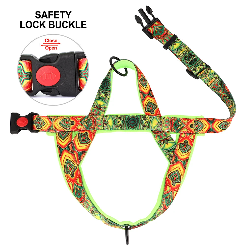 Tropical wave dog harness